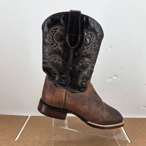 DAN POST FRANKLIN 11"  DP2815 Square Toe Cowboy Boots Men’s  Sz 9.5 - Picture 1 of 9